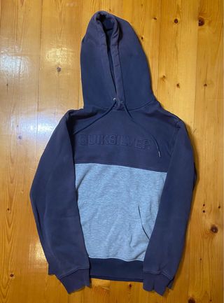 Quiksilver Hoodie Color Block Azul/Cinza
