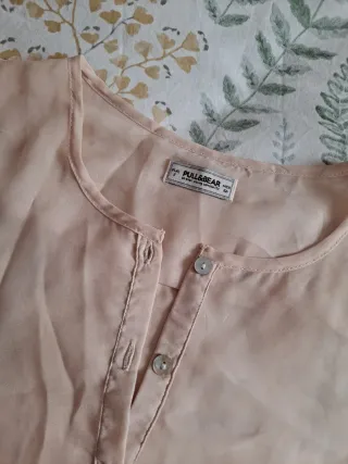 Conjunto Falda Vaquera y Blusa Rosa