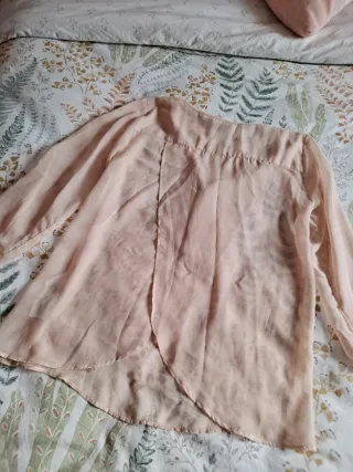 Conjunto Falda Vaquera y Blusa Rosa