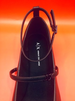 Bailarinas Planas Armani Exchange Originales Negro