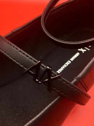 Bailarinas Planas Armani Exchange Originales Negro