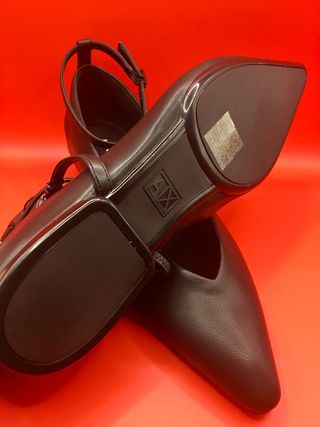 Bailarinas Planas Armani Exchange Originales Negro