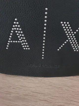 Bolso Armani Exchange Negro Tachuelas