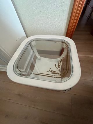 Mesita Auxiliar Vintage Blanca