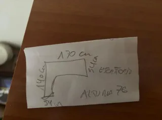 Escritorio, leja y cabezal para habitación