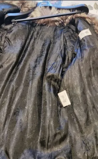 Elegante abrigo piel de zorro