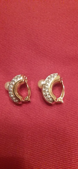 Pendientes Vintage Perla y Circonitas
