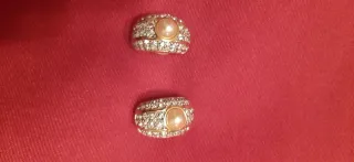 Pendientes Vintage Perla y Circonitas