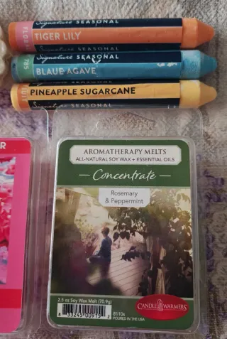 Set candele profumate da sciogliere vari marchi