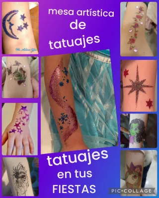 Tatuajes de Glitter para Fiestas