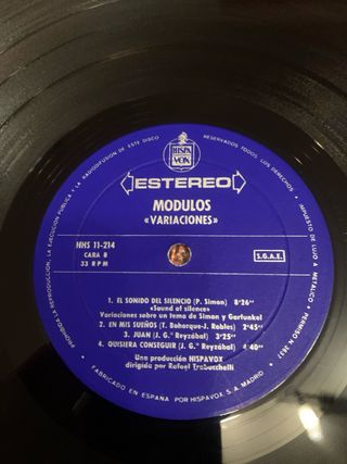 Disco Vinilo Modulos Variaciones