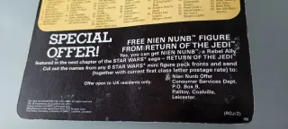 Bib Fortuna Vintage MOC ROTJ Palitoy  65 back