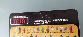 Bib Fortuna Vintage MOC ROTJ Palitoy  65 back