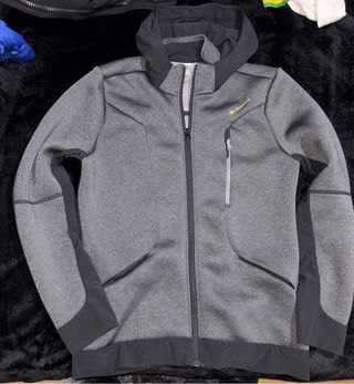 Sudadera Quechua Gris y Negra con Capucha