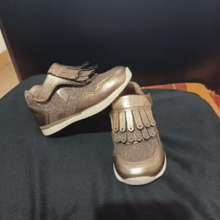 Scarpine Walkey N23 bambina glitter oro