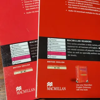 Lote de 2 libros en inglés nivel intermedio B1/B2