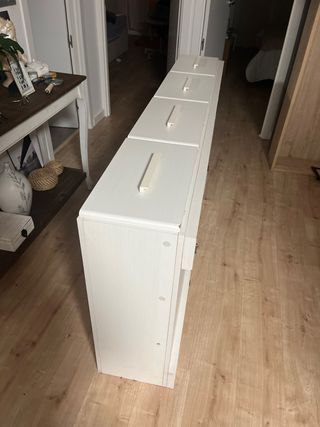 Cajonera estrecha 90cm blanca