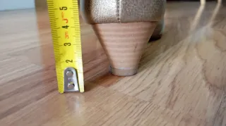 Zapatos dorados piel talla 37