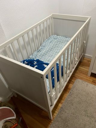 Cuna SUNDVIK blanca 60x120 cm