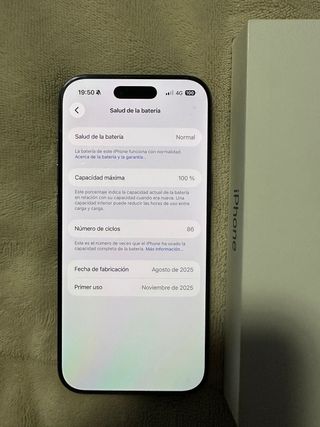 iPhone 17 Air, 100% batería, 256GB