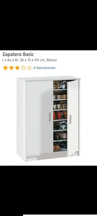 Zapatero blanco Bauhaus