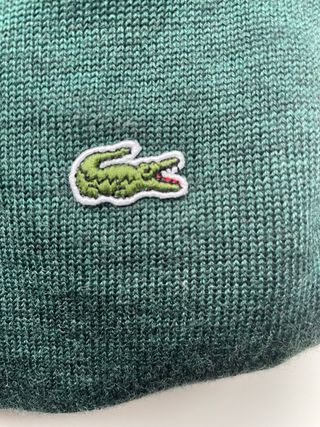 Jersey Lacoste Lana Verde Bosque Vintage Talla M