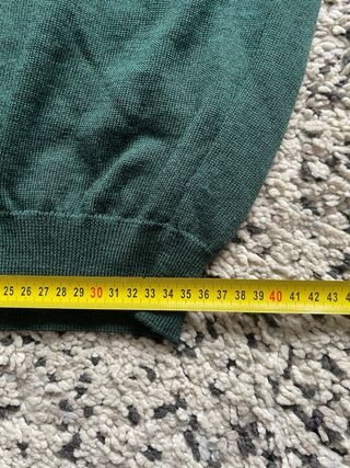 Jersey Lacoste Lana Verde Bosque Vintage Talla M