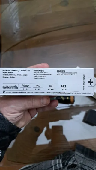 Boquilla Clarinete Sib Vandoren BD5 Black Diamond