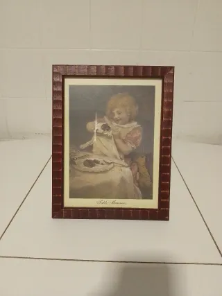 Reproducción Table Manners Marco Madera