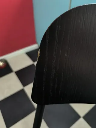 2 Taburetes Ikea Plegables Negros