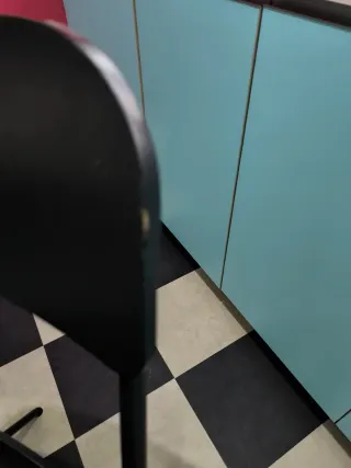 2 Taburetes Ikea Plegables Negros