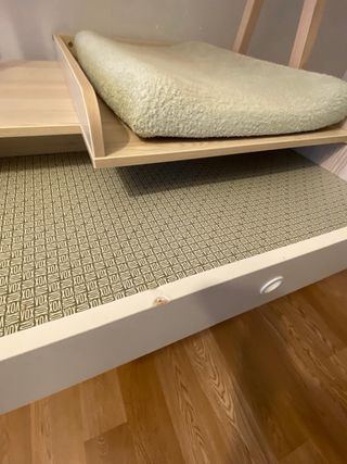 Cambiador bebé convertible en escritorio