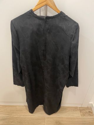 Vestido vintage negro talla 46