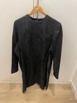 Vestido vintage negro talla 46