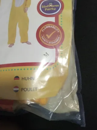 Disfraz Pollito Carnaval Talla M