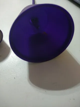 Lámpara colgante morada