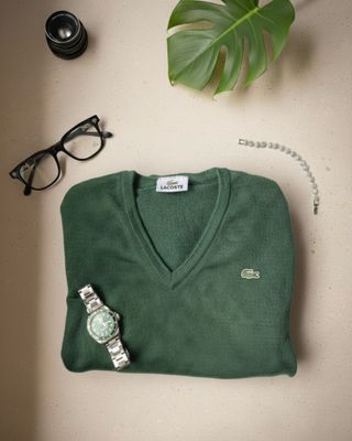 Jersey Lacoste Verde Talla M Vintage