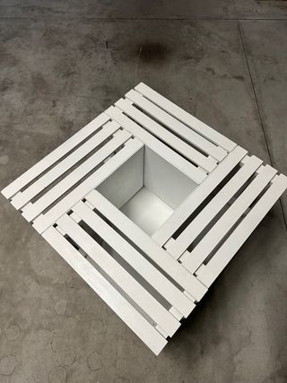 Tavolino handmade con rotelle