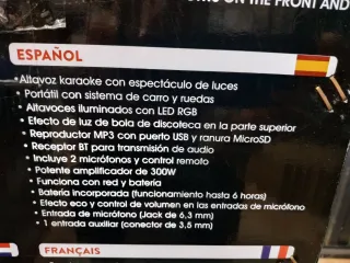 Altavoz Fenton Live 290 Karaoke 300W