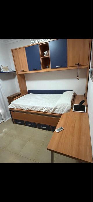 Cama nido 105x200 con cama supletoria