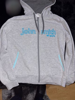 Sudadera John Smith gris con capucha