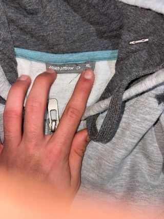 Sudadera John Smith gris con capucha