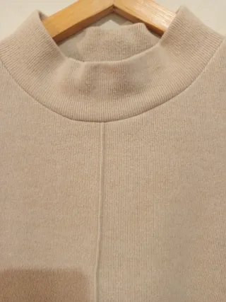 Vestido Zara punto beige talla S