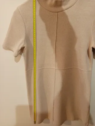 Vestido Zara punto beige talla S