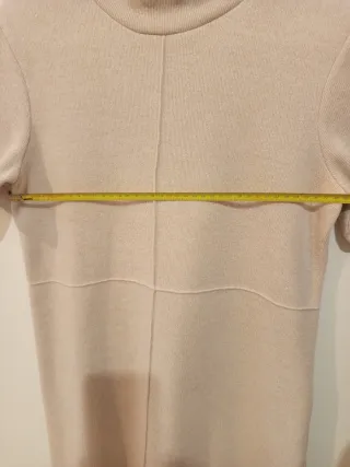 Vestido Zara punto beige talla S