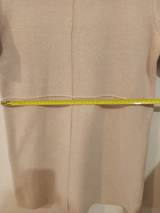 Vestido Zara punto beige talla S