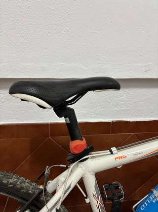 Bicicleta de montaña blanca