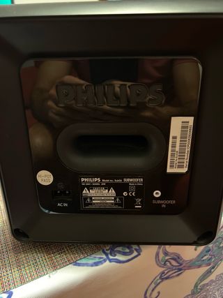 Subwoofer Philips Negro/Plateado