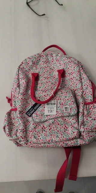 Mochila Okaidi niña estampado floral