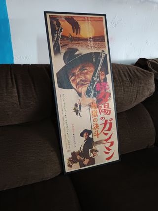 Póster en madera de El bueno, el feo y el malo